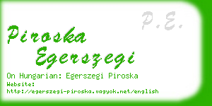 piroska egerszegi business card